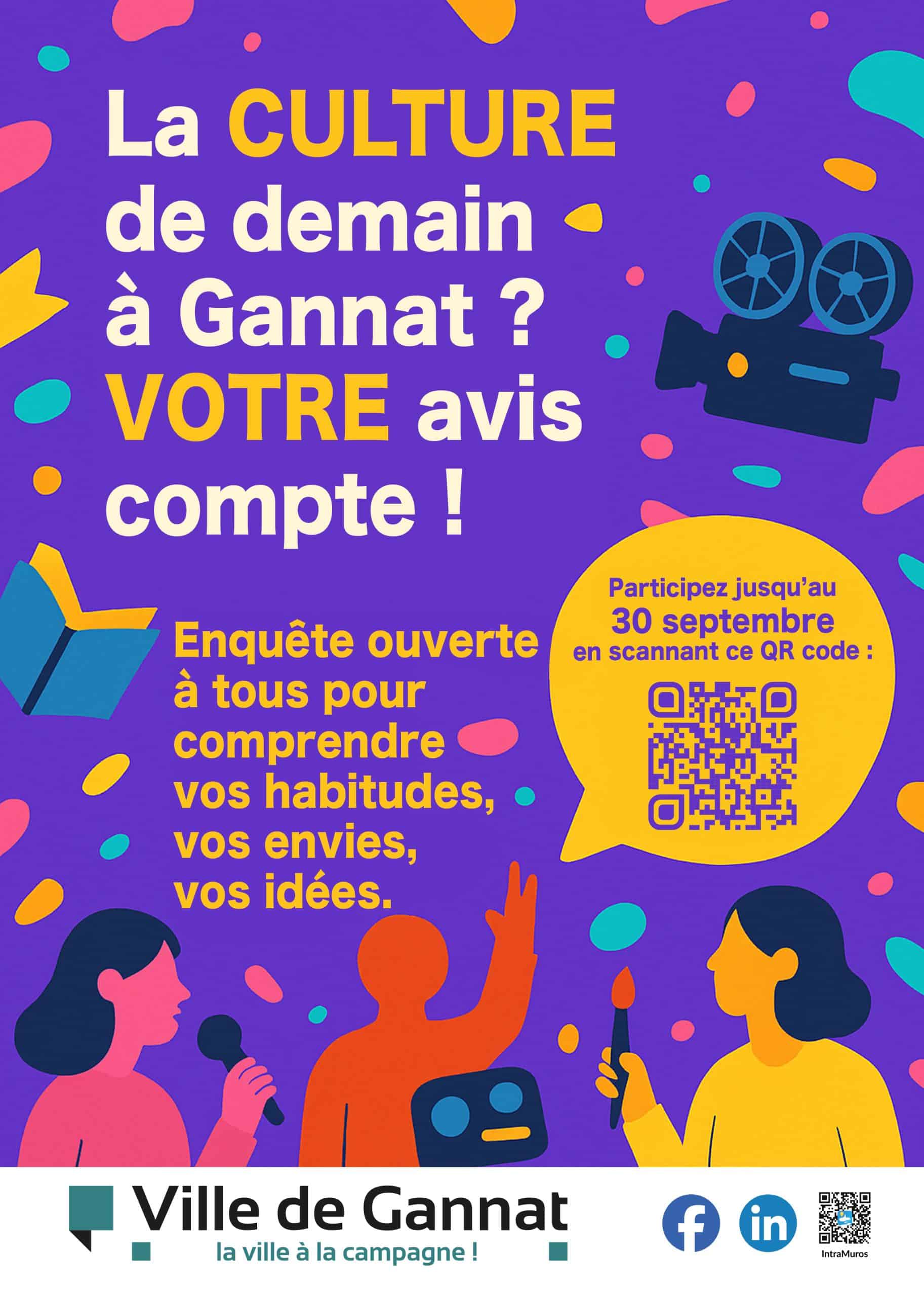 Affiche Enquête culturelle 2025-2